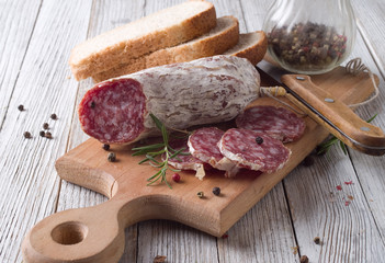 Sliced Italian Salami - 112318709