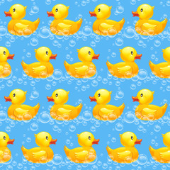 rubber duck seamless pattern