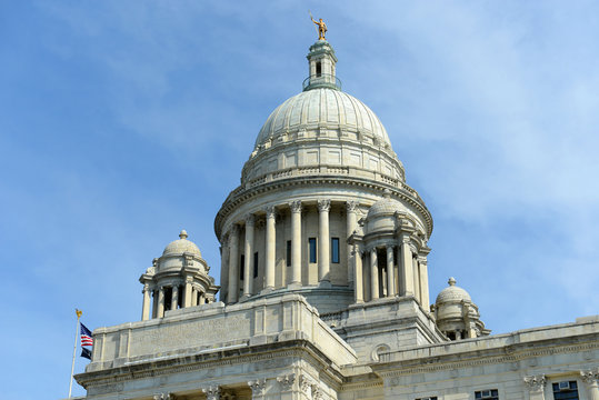 Rhode Island State House, Providence, Rhode Island, USA. Rhode Island State House was constructed in 1904 with Georgian style.