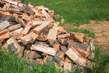 View of the firewood.
