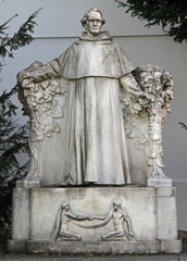 statue of world famous scientist Gregor Johann Mendel - 112320744