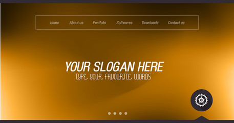 Minimal Website Home Page Design with Slider background