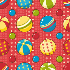 Balls. Seamless pattern.