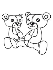 2 brothers buddies few team cool sitting fat sweet plush teddy bear