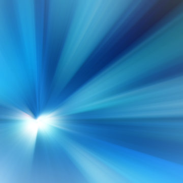 Abstract blue lightburst