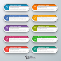 Infographics Web Banner & Label Design