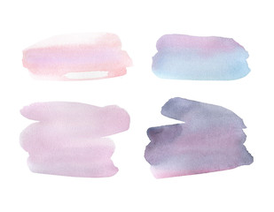 The hand draw abstract art watercolor background of pastel natural delicate shades. A watercolor spot. Gentle strokes fashionable shades. Suitable for wrap, wallpaper, website, pattern, decor.