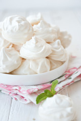Fototapeta na wymiar Air sweet meringue 