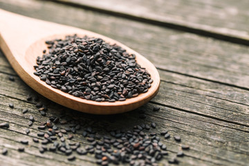 Black sesame seeds.