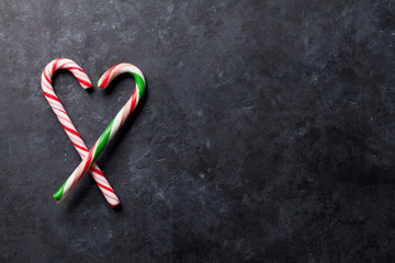Candy canes heart