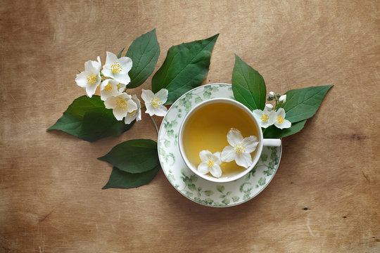 чай зеленый с жасмином 