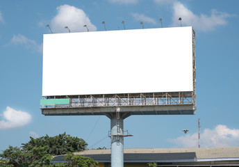 Blank Billboard Template with clipping path