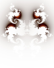 Monochrome fractal ornament