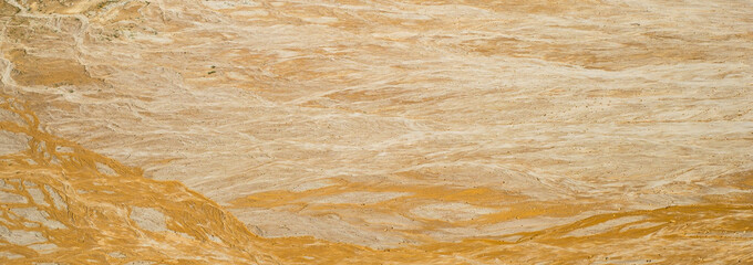 Texture water streak on kaolin sand. - obrazy, fototapety, plakaty