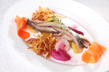 herring with potatoes and onions