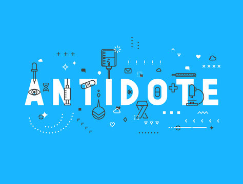 Medicine concept antidote. Creative design elements for websites, mobile apps and printed materials. Medicine banner design