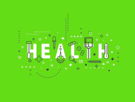 Medicine concept design Health. Creative design elements for websites, mobile apps and printed materials. Medicine banner design