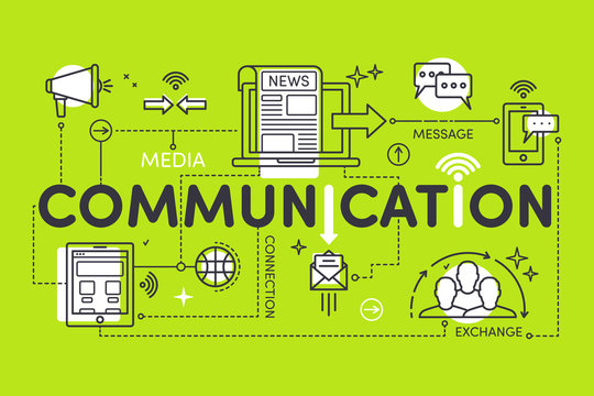 Linear illustration Communication