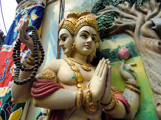 Hindu Lakshmi prayer religious idol statue icon