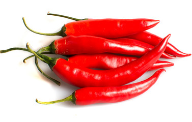 Chile pepper on a white background

