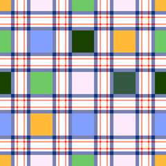 Seamless retro textile tartan checkered texture plaid pattern