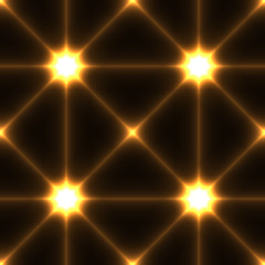 Dark seamless background with gold conected points