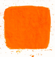 Hand painted watercolor square