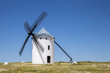 windmill in Campo de Criptana. La Mancha, Spain