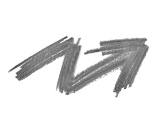 photo arrow symbol grunge graphite pencil isolated on white background