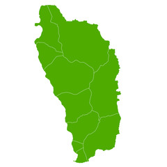 ドミニカ　地図　国　アイコン