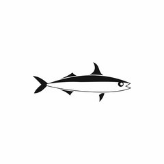 Fototapeta premium Fish icon, simple style