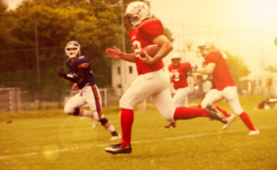 Obraz premium Blurred background of american football game