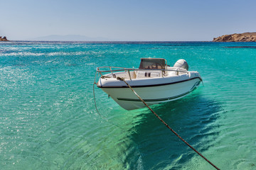 Fototapeta na wymiar Paranga Beach on the island of Mykonos, Cyclades Islands
