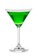 Apple martini cocktail