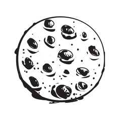 Moon Space Object Doodle