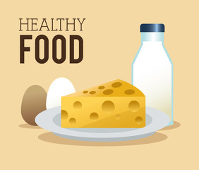 Healthy food design. Organic icon. Colorfull illustration