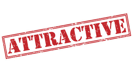 attractive red stamp on white background