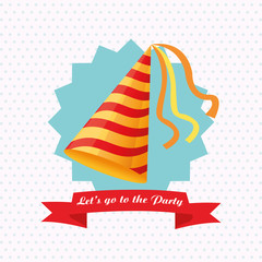 Obraz premium Party design. Celebration icon. Colorfull illustration , vector