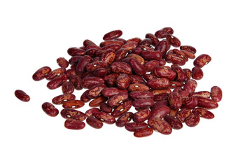 kidney beans on white background