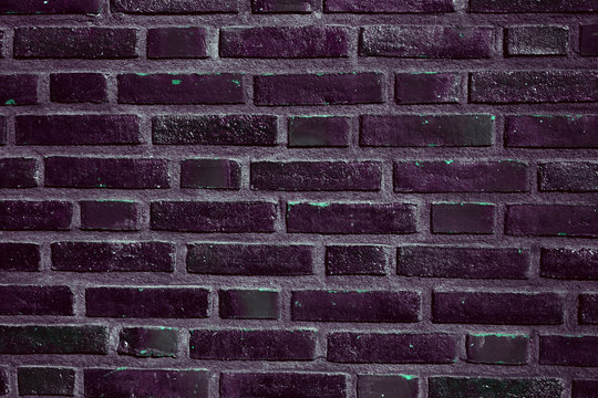 Beautiful Purple dark retro brick colorful wall (wallpaper, background)