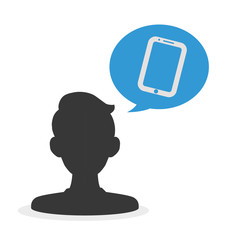 People design. Media icon. Isolated illustration , vector