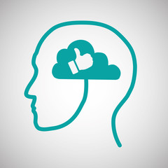 People design. Media icon. Isolated illustration , vector