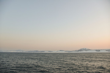 coast of Sakhalin island in the early morning