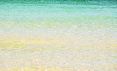 Fototapeta na wymiar Detail of the criystal sea water of the main beach in Boracay ,