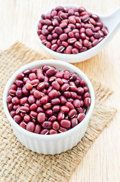 Azuki beans or red beans.