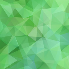 Fototapeta na wymiar Background of geometric shapes. Green mosaic pattern. 
