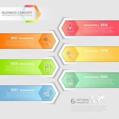 Design business concept infographic, can be used for workflow layout, diagram, number option