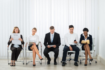 Fototapeta premium Businesspeople Waiting For Interview
