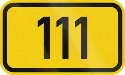 Numbered highway shield of a German Bundesstrasse (Federal road)