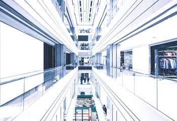 center of modern shopping mall